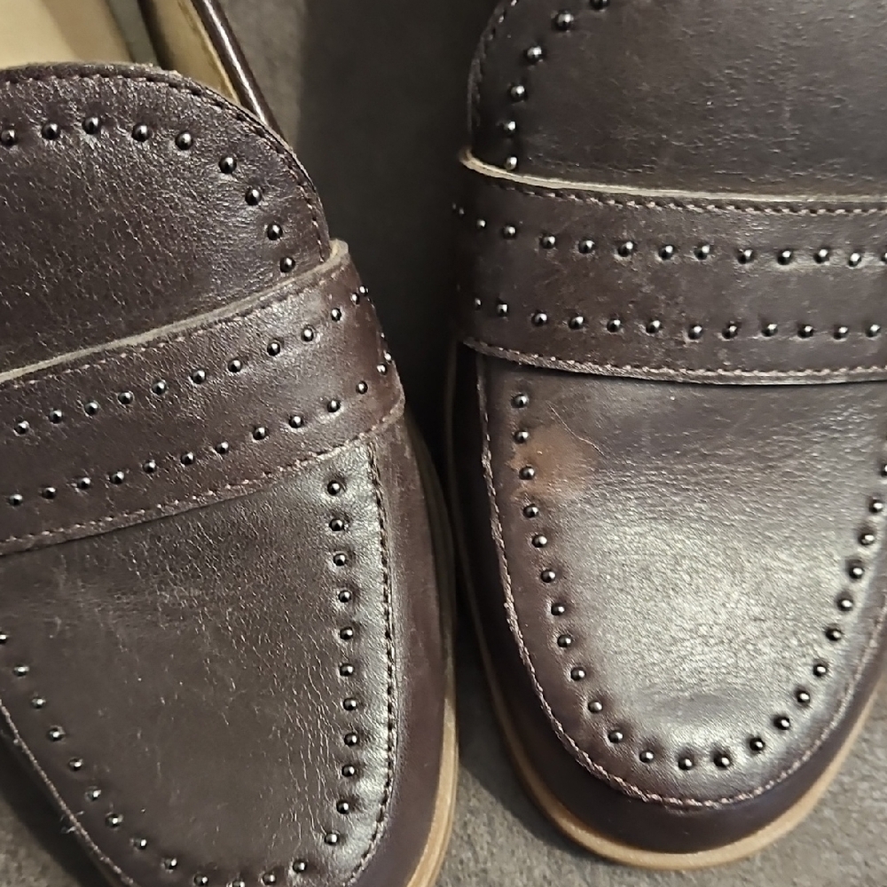 Hush Puppies Dark Brown Leather Flats - Picture 3 of 6